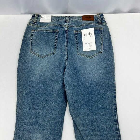 Redy High Rise Flare Jeans Medium Wash Womens Size 30 New - Picture 6 of 10